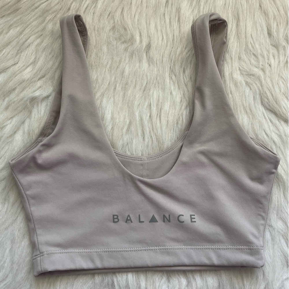 Balance Athletica Grey Ascend Sports Bra size Small